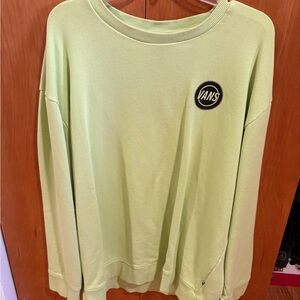 Vans Unisex Lime Green Oversized Crewneck